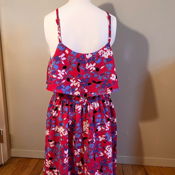 Elle Dress Size Large EUC vibrant floral print. Great for spring/summer - Picture 2 of 3